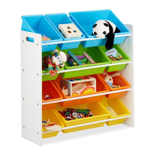 Children's Storage Shelf with Bins 1