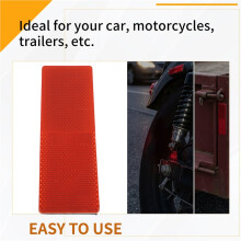 Warning Reflective Safety Plate/Tape Reflector Stickers For Car Truck, Red
