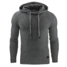 (Dark Gray,L)Jaqueta quente masculina jumper moletom com capuz suéter pulôver com capuz