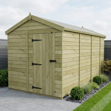 8 x 13 Apex Shed Tanalised (Single Door, No Windows)