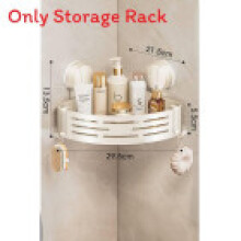(White Single Layer)Abs Bathroom Shelf With Hooks Wall Mount For Bathroom Toilet Storage Washroom