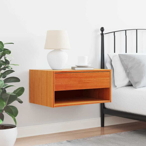 VidaXL vidaXL Bedside Table Wax Brown 50 x 32.5 x 24 cm Solid pine wood 1