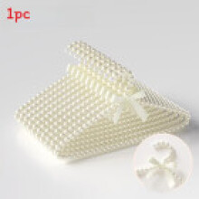 (White A)Little Doraemon Plastic Hanger With Pearl Bow For Clothes Storage And Use Home