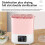 (Pink)Baby Bottle Disinfection Device With Constant Temperature Quick Sterilization 8