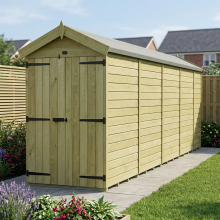 4 x 19 Apex Shed Tanalised (Double Door, No Windows)