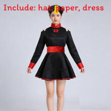 (Red Woman,L)Unisex Zombie Cosplay Outfit With Belt And Yellow Patches For Themed Cosplay And Parties Halloween