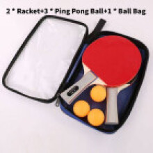 Paquete de raquetas de tenis de mesa con asas largas y cortas principiantes jugadores avanzados