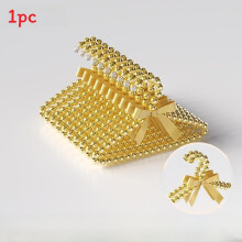 (Gold 30cm)Anna Princess Dress Hangers With Decorative Clips For Childrens Clothing Accessories And