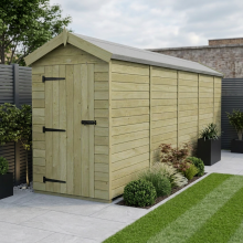 4 x 19 Apex Shed Tanalised (Single Door, No Windows)