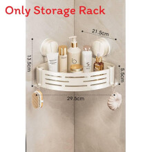 (White Single Layer)Abs Bathroom Shelf With Hooks Wall Mount For Bathroom Toilet Washroom Storage