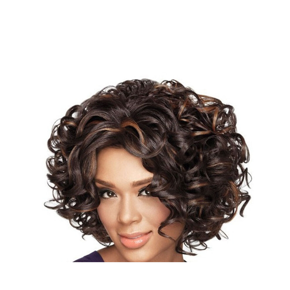 Hue-Grain (Hole Green + Blue Leaf) Curly Full Wigs - Gorgeous Hairstyles