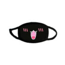 (Style L)Masque anti-poussière motif dessin animé à la mode avec boucles d'oreilles pour usage quotidien décontracté cadeau et