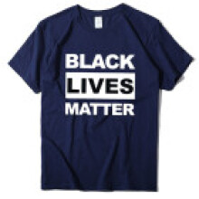 (Navy Blue,M)Black Lives Matter Anti Racism T Shirt Retro Hipster Men Women Cool Unisex Top