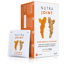 (1 pack) Nutra Tea Nutra Joint – Curcumin & Piperine Herbal Tea | 20 Biodegradable Bags | 40g