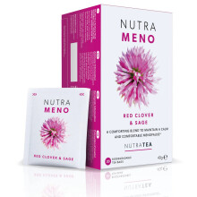 (1 pack) Nutra Tea Nutra Meno – Red Clover & Sage Herbal Tea | 20 Biodegradable Bags | 40g