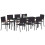 VidaXL vidaXL Garten Essgruppe 9 stk. Schwarz Poly-Rattan 3