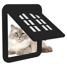 Pet Door Lockable Inside Door Flap Cat Window Door Cat Screens Barrier Sliding Door Window Screens Doggy Door Insert B