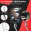 Telescoping Magnetic Pickup Tool Set, Extendable InspectionMirror LED Lighted for Checking Observing Vehicle Small 6