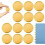 20 Pieces Gold Discs Binder Rings Plastic Book Binding Discs for Notebook and Planner Scrapbooking (Gold) 2