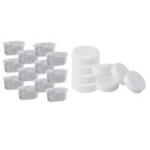 Kit de Nettoyage pour Machine à Café Expresso pour ES601 ES701 : Filtres à Eau, Sachets Détartrants et Filtres à Eau B