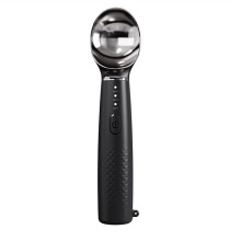 Heated Ice Cream Scoop,3-Speed Electric Warming Scooper, Rechargeable USB-C Fast Charge,for Hard Ice Cream/Gelato Black