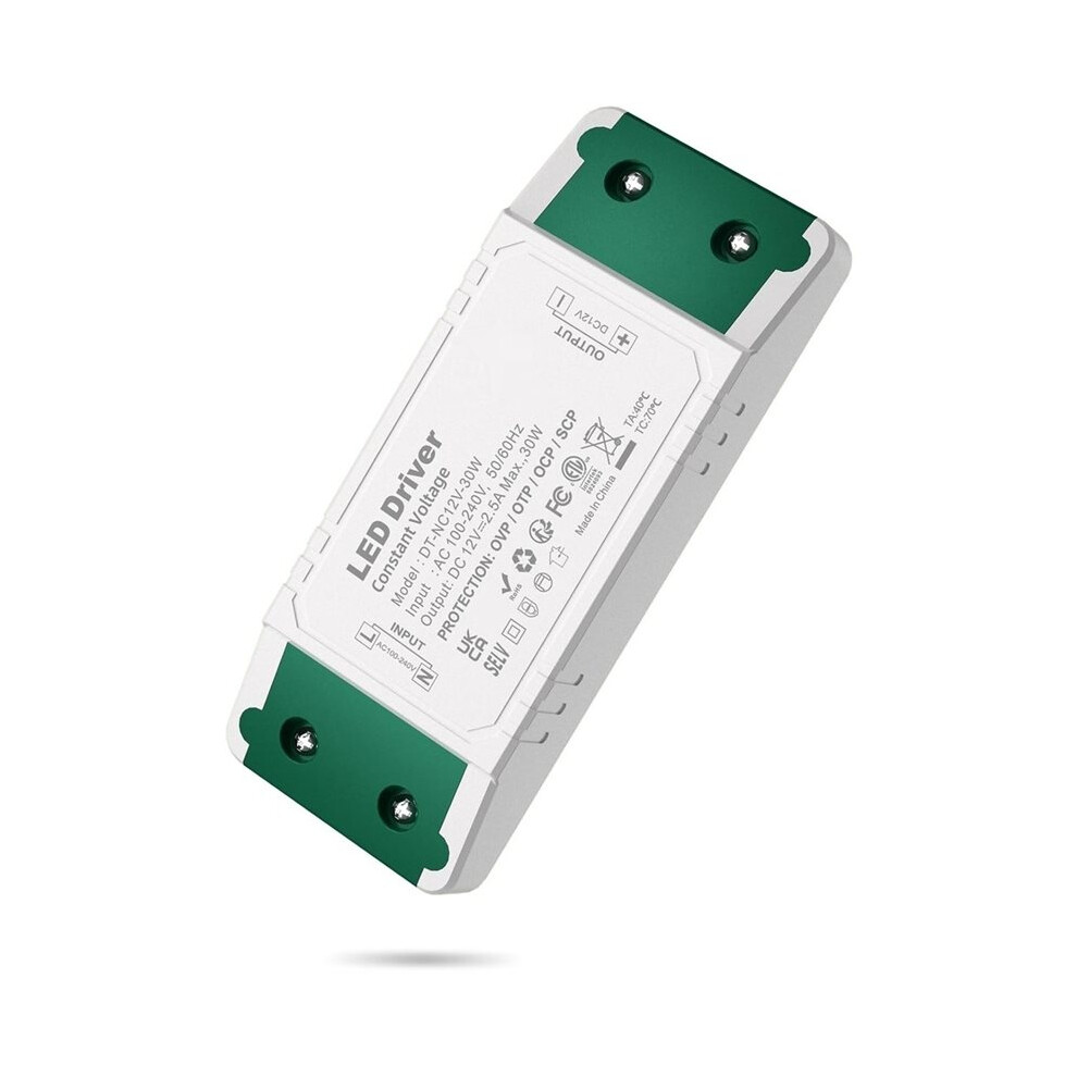 Led Transformer 230V To 12V, Led Power Supply 12V 30W, Led Driver 2.5A Ac Constant Voltage Power Supply Driver 6034056934020