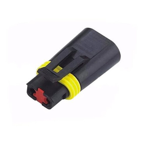 2P 14414048 Conector Hembra Impermeable TE Connectivity AMP para Arnés de Cableado