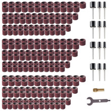 239pcs Sanding Drums Set for Rotary Tool, 80 120 180 Grit Sanding Bits, Drill Sander Accessories for Woodworking
