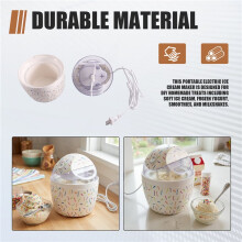 Portable Electric Ice Cream Maker DIY Ice Cream Machine  Yogurt Smoothie Machine 500ml 120V US Plug