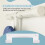 2Pack Ironing Board Hanger,Wall Mounted Ironing Board Holder for Laundry Rooms (White) 5