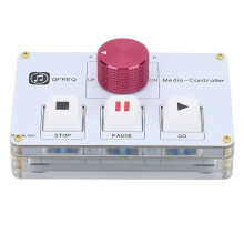 Voor QLAB Controller Ondersteunt Twee Computers A voor QLAB Hirrender P1 SSP Itunes KUGOU Foobar2000 Wit
