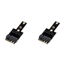 2X M.2 A+E Sleutel Tot 2230 2242 NVME-Adapterkaart PCIE 3.0 X4 M.2 NGFF SSD-Converter voor -Pc/Laptop/Industriële Opslag