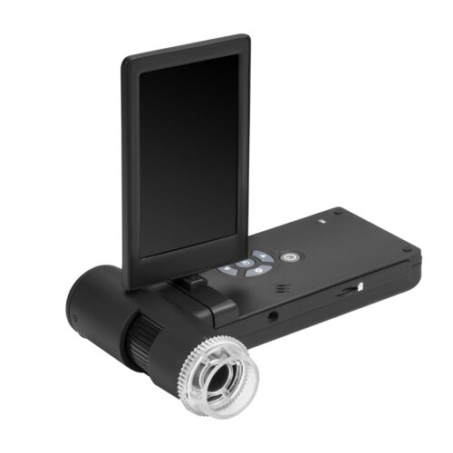 4Inch Digital Microscope with Polarizer 10x-300x Foldable Magnifier Camera Portable Electronic Inspection Tool EU PLUG 1