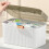 Portable First Aid Storage Clear 2 Tiers Plastic Medicine Storage Box  Capacity Emergency 4