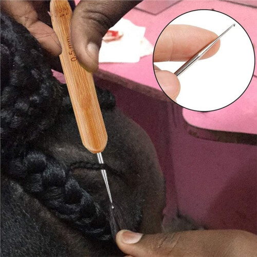 Dreadlock Crochet Hook Tool Dreadlock Needle for Braid Hair and Crafts 0.5mm 0.75mm Needle 1