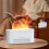 Aroma Diffuser with White Noise Speaker Essential Oil Diffuser Flickering Flame 260mL  Speaker Humidifier B 4