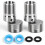 2pcs Angled Curved Foot Angle Adjustment 360 Wall Rotatable Faucet Mounted Eccentric Shower Corner Screws Adapter 7
