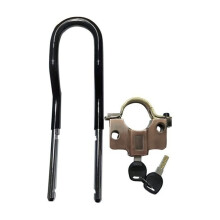 Blocco Antifurto per Forcella Anteriore Della Moto con 2 Chiavi, Lucchetto Fisso con Assorbimento D'Urto Anteriore per Moto.