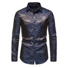 (Blue,L)Modische Streetwear Strickjacke mit 3D-Druck für junge Erwachsene Urban Wear Style