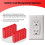 148Pcs Outlet Spacers for Electrical Box+10Pcs Screws,Electric  Receptacle Spacers Socket Outlet Shims Extender 6