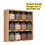 Wooden Kitchen Organizer 12-Grid Multi-Layer Spice Rack Home Multi-Function Condiment Storage Shelf Storage Jars 6