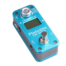 Flatsons FTE2 - Pedał Efektów Gitarowych z Wbudowanym Opóźnieniem, Pogłosem i Czasem Strojenia, Akcesoria do Gitar Elektrycznych