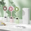 Roze USB ventilator, digitaal display, draagbaar en stil 2