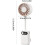 Roze USB ventilator, digitaal display, draagbaar en stil 4