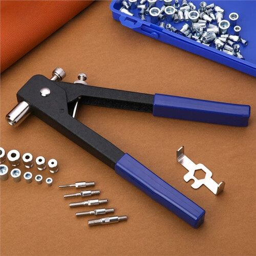 Duty Blind Rivet Nut Kit Set Riveter Tool Hand Riveter Rivet Threaded Insert Tool Riveting Assortment M3 M4 M5 M6 M8 2