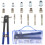Duty Blind Rivet Nut Kit Set Riveter Tool Hand Riveter Rivet Threaded Insert Tool Riveting Assortment M3 M4 M5 M6 M8 4