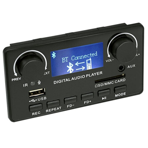 LCD Display  5.0 MP3 Decoder Board Support Handsfree Recording FM MP3 WMA WAV APE FLAC Audio Player 2
