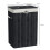 Foldable Bamboo Laundry Basket 72L with Lid, Canvas Laundry Bag, Black 5