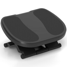 Verstellbare Fußstütze, Neigungswinkel 0–30, ergonomische Beinauflage, Grau