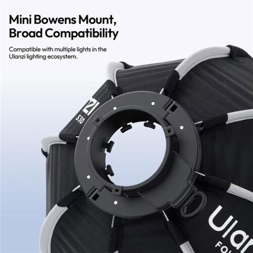 Ulanzi FOLD QS30 Quick Release Octagonal Softbox 30cm  for Bowens Mount for Photography COB Video Light Foldable Softbox